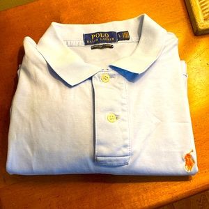 Polo, Ralph Lauren, soft, blue short sleeve polo